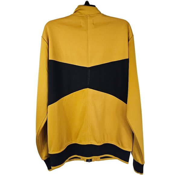 Ovadia & Sons Gold/Black Future Track Jacket L Athletic Fit Blokecore Casual - Picture 2 of 10